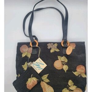 Stone Mountain Tapestry Shoulder Bag Fruit Design NOS